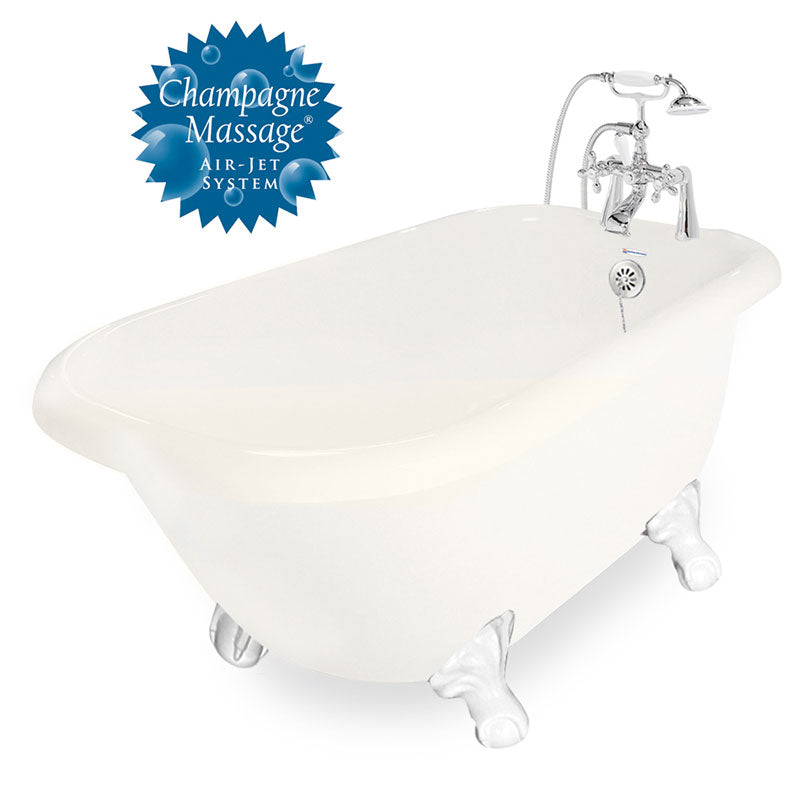 American Bath Factory Champagne Jester 54" Bisque AcraStone Package