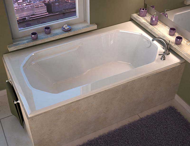 Venzi Irma 36 x 60 Rectangular Soaking Bathtub with Reversible Drain By Atlantis