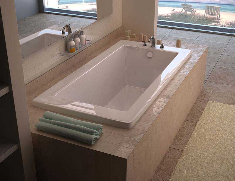 Venzi Villa 36 x 60 Rectangular Soaking Bathtub with Reversible Drain By Atlantis
