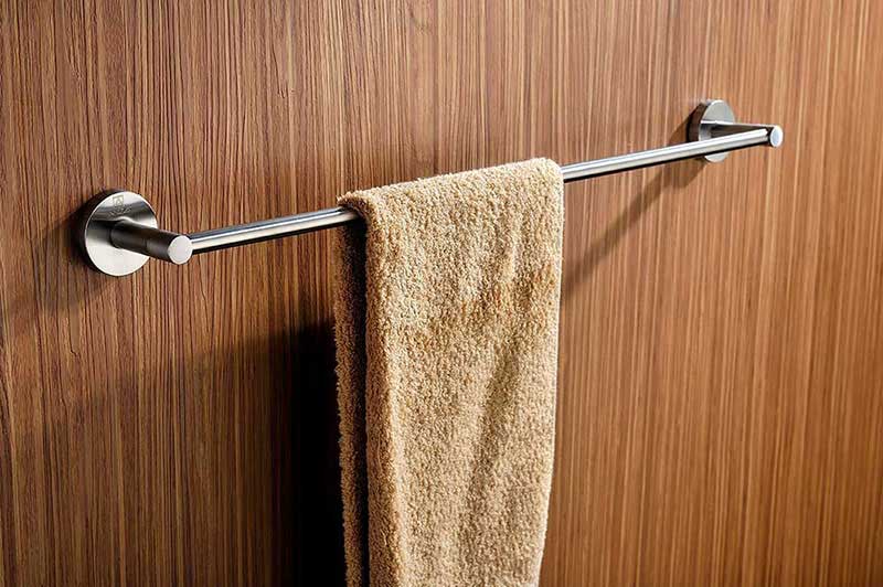 Anzzi Caster Series Towel Bar in Brushed Nickel 2