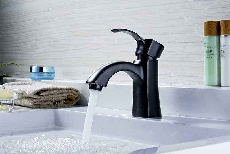 Anzzi Alto Series Single Handle Bathroom Sink Faucet in Oil Rubbed Bronze 2