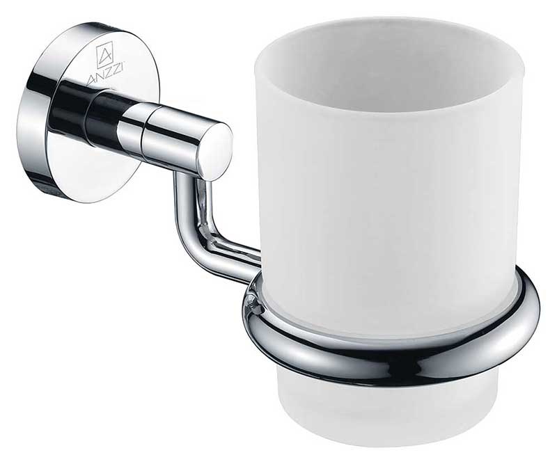 Anzzi Caster Series Toothbrush Holder in Polished Chrome