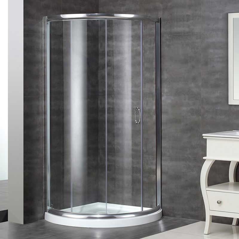 Aston Neo-Angle Door Round Shower Enclosure with Shower Base 2