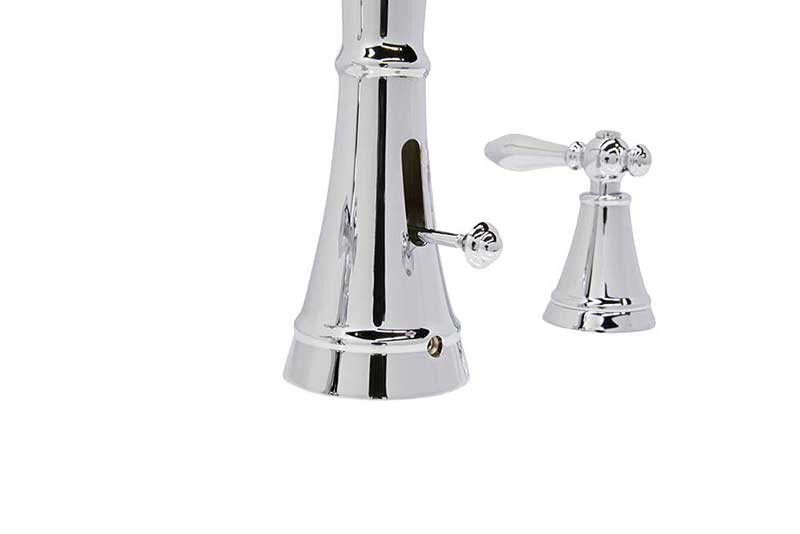 Anzzi Ahri Series 2-Handle Roman Bathtub Faucet with Shower Wand in Polished Chrome 4