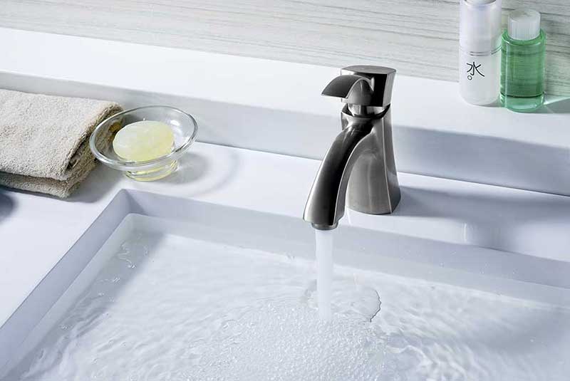 Anzzi Alto Series Single Handle Bathroom Sink Faucet in Brushed Nickel 7