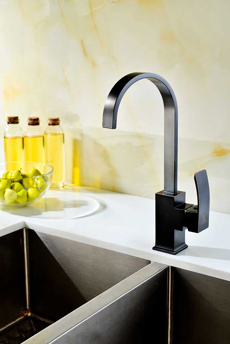 Anzzi Opus Series Single Handle Kitchen Faucet in Oil Rubbed Bronze 2
