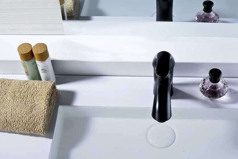 Anzzi Clavier Series Single Handle Bathroom Sink Faucet in Oil Rubbed Bronze 6