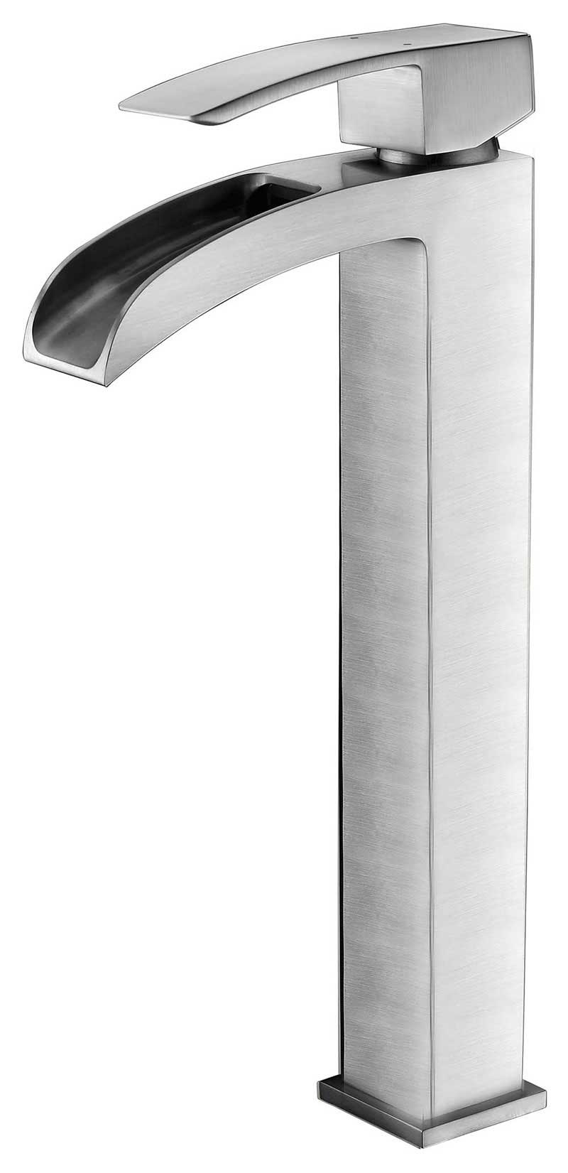 Anzzi Key Series Single Handle Vessel Sink Faucet in Brushed Nickel