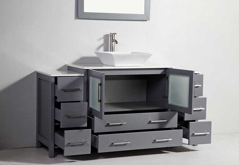 Legion Furniture 36" Solid Wood Sink Vanity with Mirror + 2 of 12" Side Cabinet for WA78 2