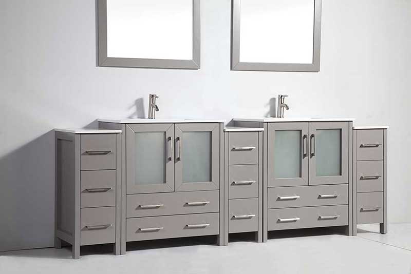 Legion Furniture 2 of 30" Solid Wood Sink Vanity with Mirror + 3 of 12" Side Cabinet for WA79 2