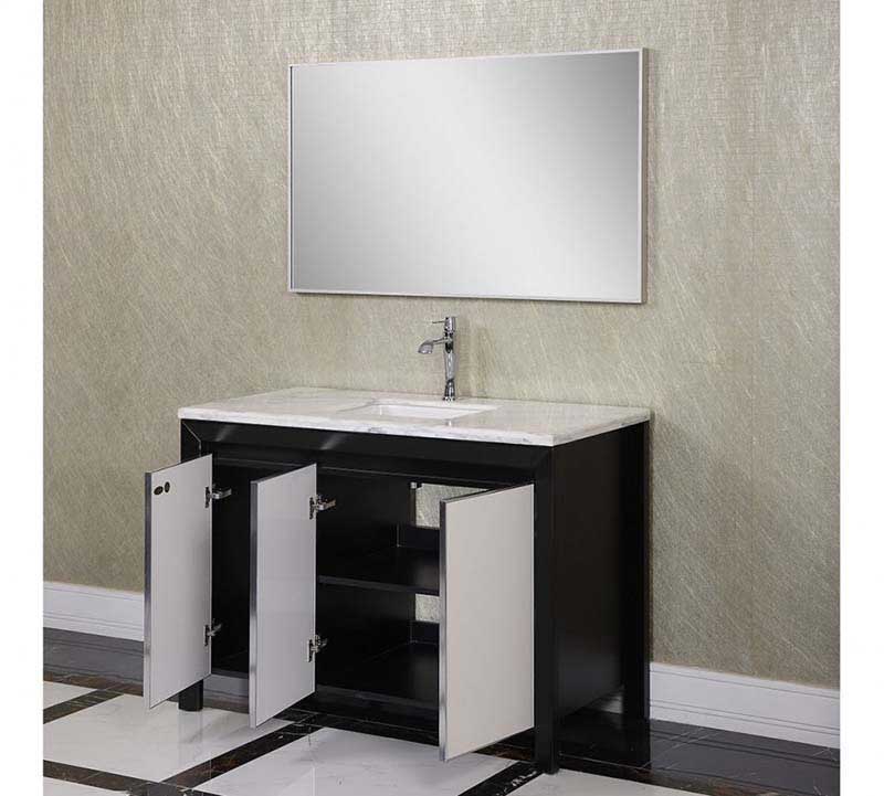 InFurniture 47.2" Solid Wood Sink Vanity With No Faucet WB-14166A 3