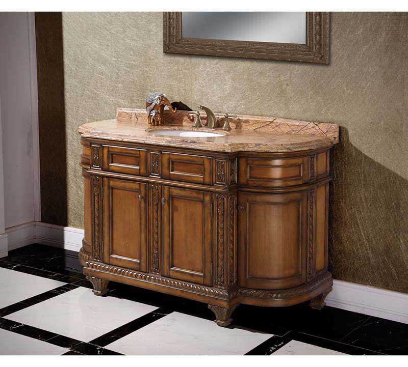 InFurniture Wood Vein Marble Top Only WB-1460L-WV TOP 2