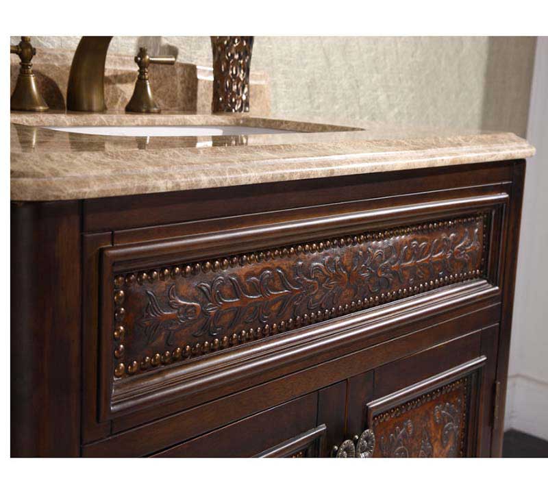 InFurniture 36" Solid Wood Sink Vanity With No Faucet WB-1536L 3