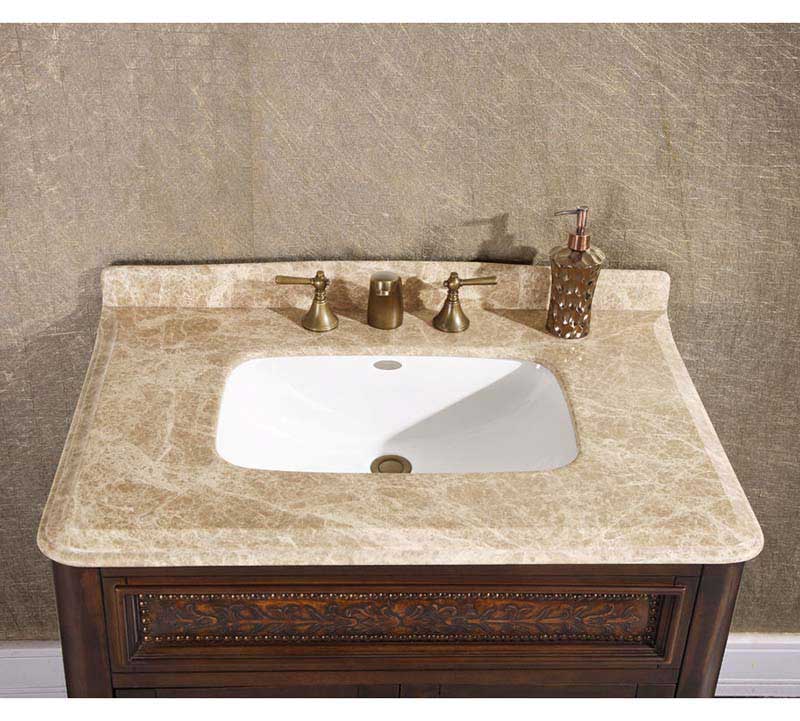 InFurniture 36" Solid Wood Sink Vanity With No Faucet WB-1536L 5