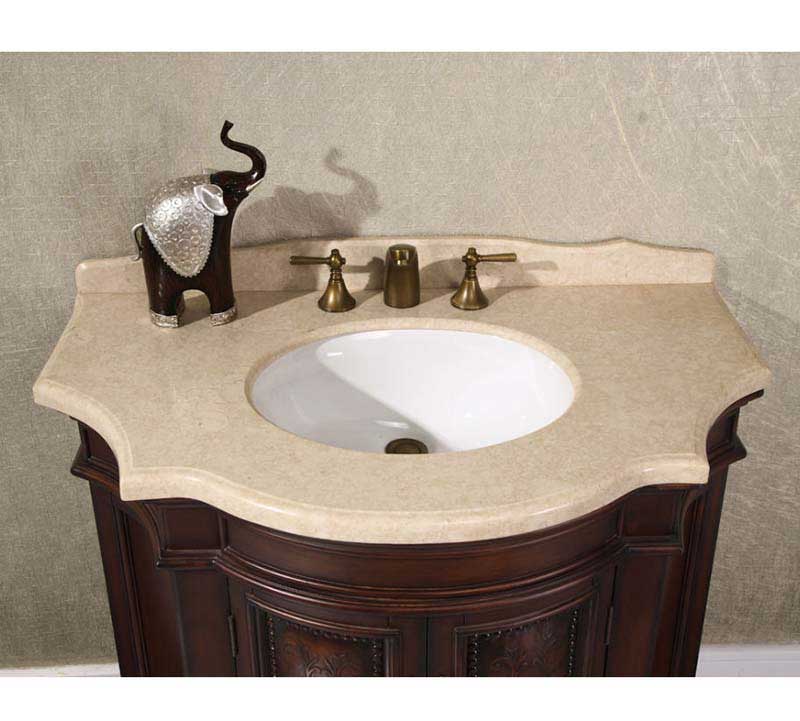 InFurniture 38" Solid Wood Sink Vanity With No Faucet WB-1838L 4