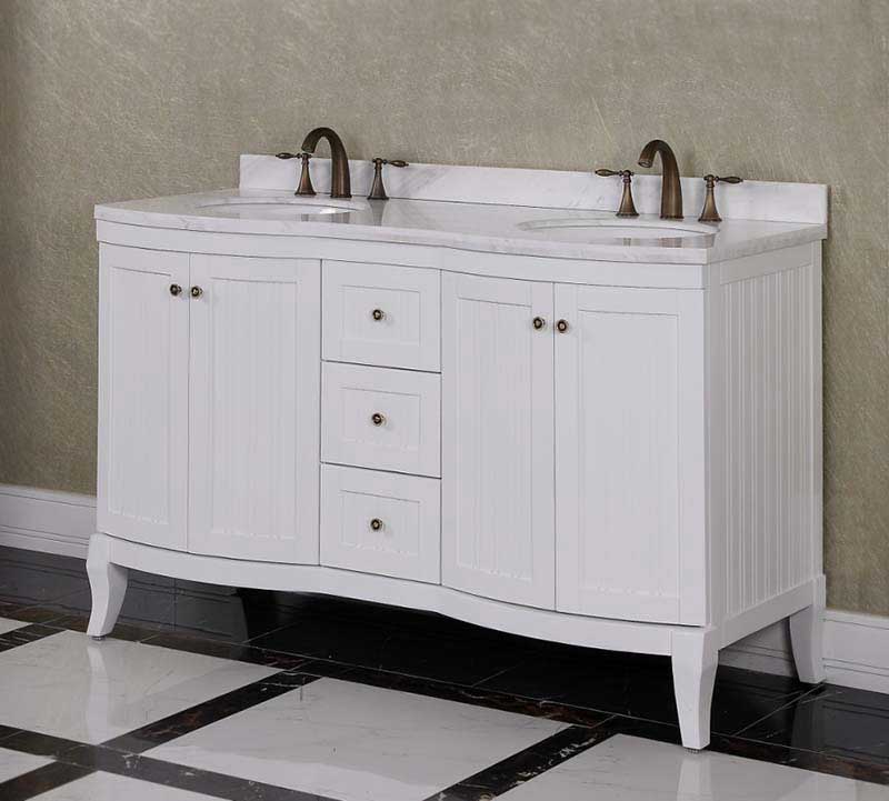 InFurniture 60" Solid Wood Sink Vanity With No Faucet WB-19717D 3