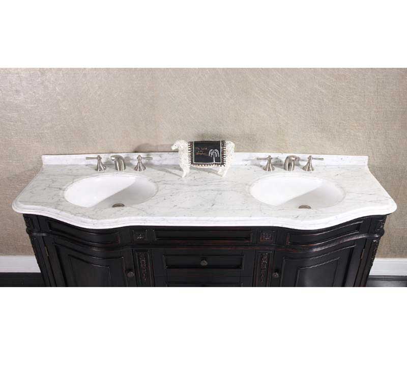 InFurniture 68" Solid Wood Sink Vanity With No Faucet WB-2668L 5