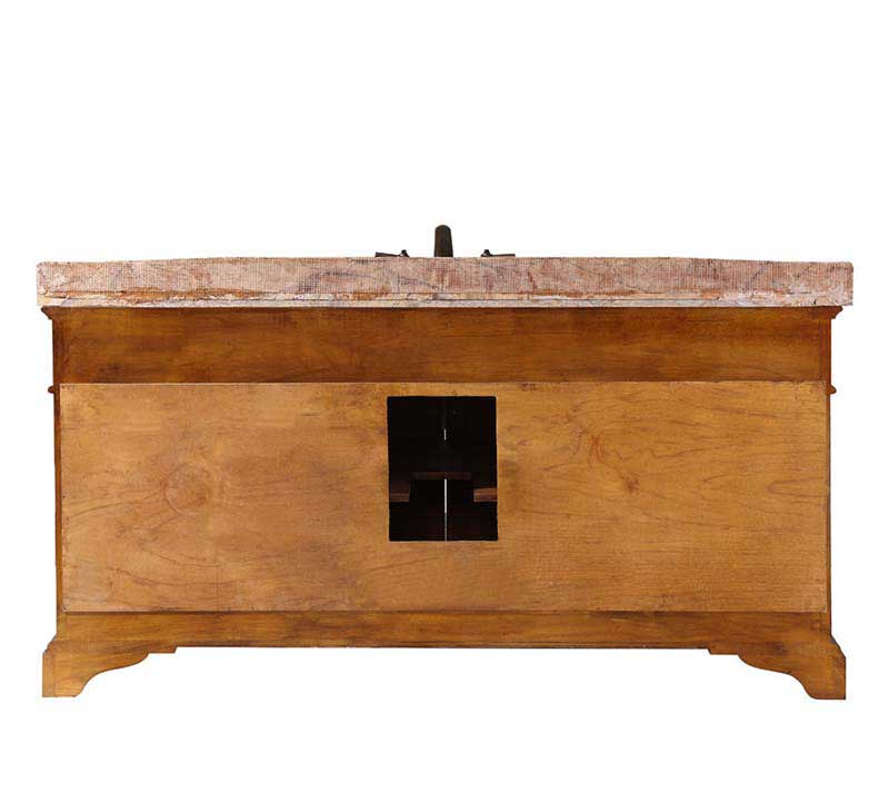 InFurniture 72" Solid Wood Sink Vanity With No Faucet WB-2772L 9