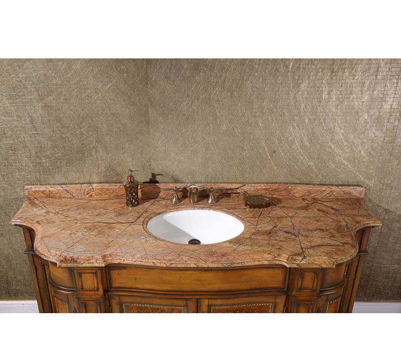InFurniture 72" Solid Wood Sink Vanity With No Faucet WB-2772L 6