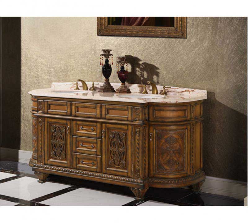 InFurniture 70" Solid Wood Sink Vanity With No Faucet WB-2871L 3