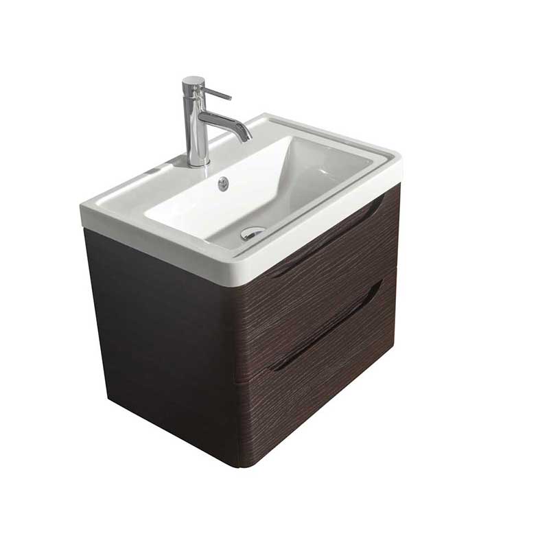 Wyndham Collection Murano 24 inch Single Bathroom Vanity in Espresso, Acrylic-Resin Countertop, Integrated Sink, and 24 inch Mirror 3