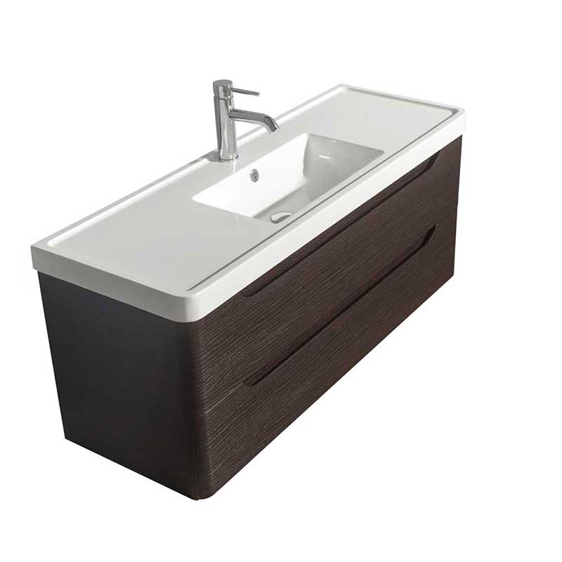 Wyndham Collection Murano 48 inch Single Bathroom Vanity in Espresso, Acrylic-Resin Countertop, Integrated Sink, and 46 inch Mirror 3