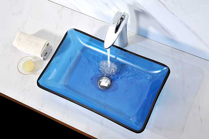 Anzzi Harmony Series Deco-Glass Vessel Sink in Cloud Blue 8