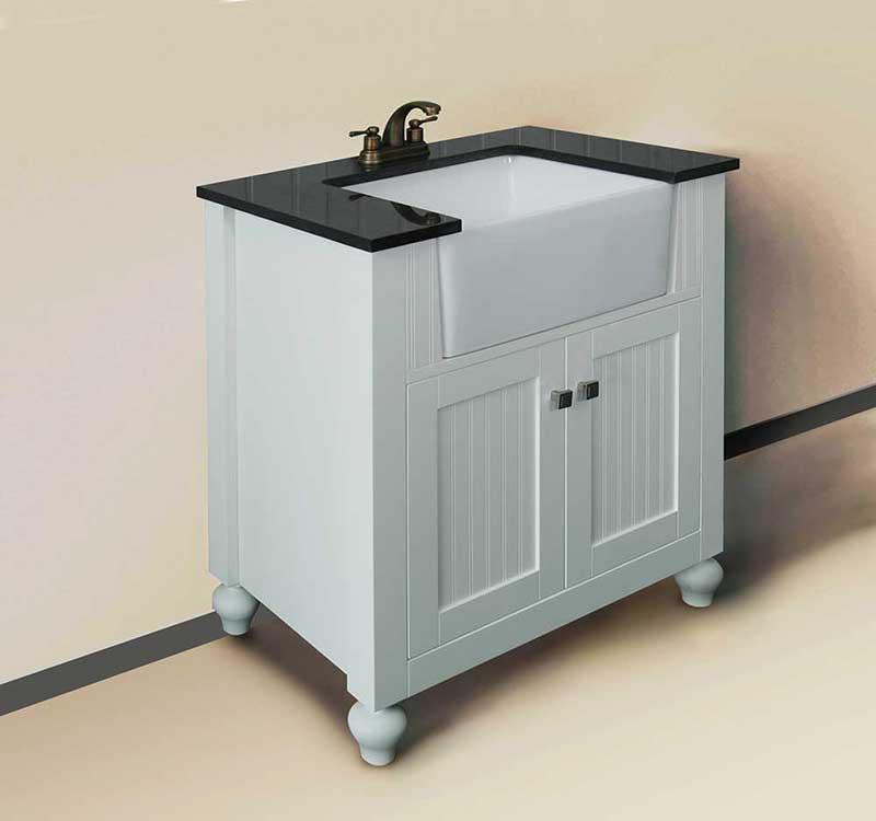 Legion Furniture 30" Sink Vanity Without Faucet Matt White 3