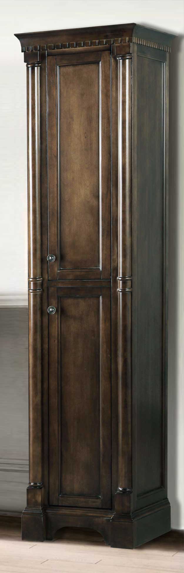 Legion Furniture Side Cabinet With Antique Coffee Finish