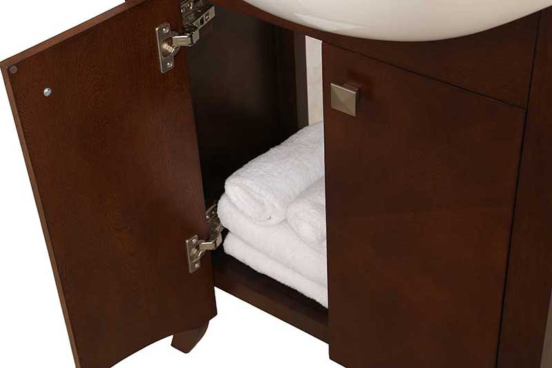 Legion Furniture 24" Royal Walnut Sink Vanity, No Faucet 5