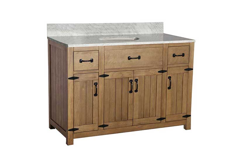 Legion Furniture 48" Weathered Gray Sink Vanity Matching Granite From Wlf6036-49", No Faucet 9