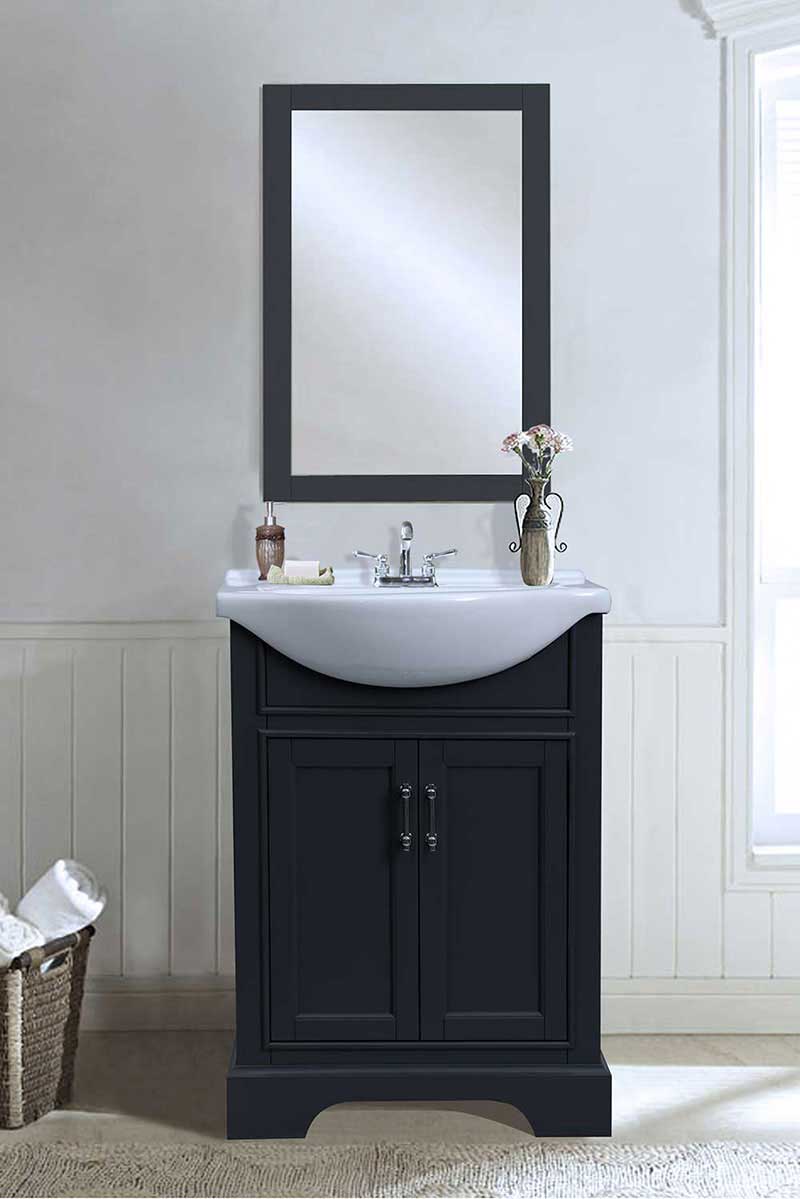 Legion Furniture 24" Gray Sink Vanity, No Faucet