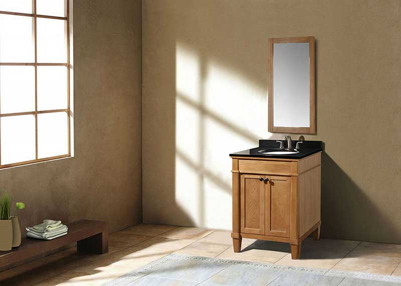 Legion Furniture 24" Sink Vanity Without Faucet Matching Granite From Wlf5048-25" And Wlf5047-25" Weathered Oak