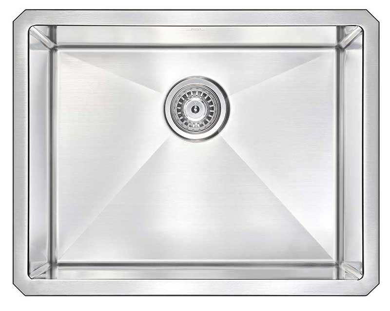 Anzzi VANGUARD Undermount Stainless Steel 23 in. Single Bowl Kitchen Sink with Harbour Faucet in Chrome 12