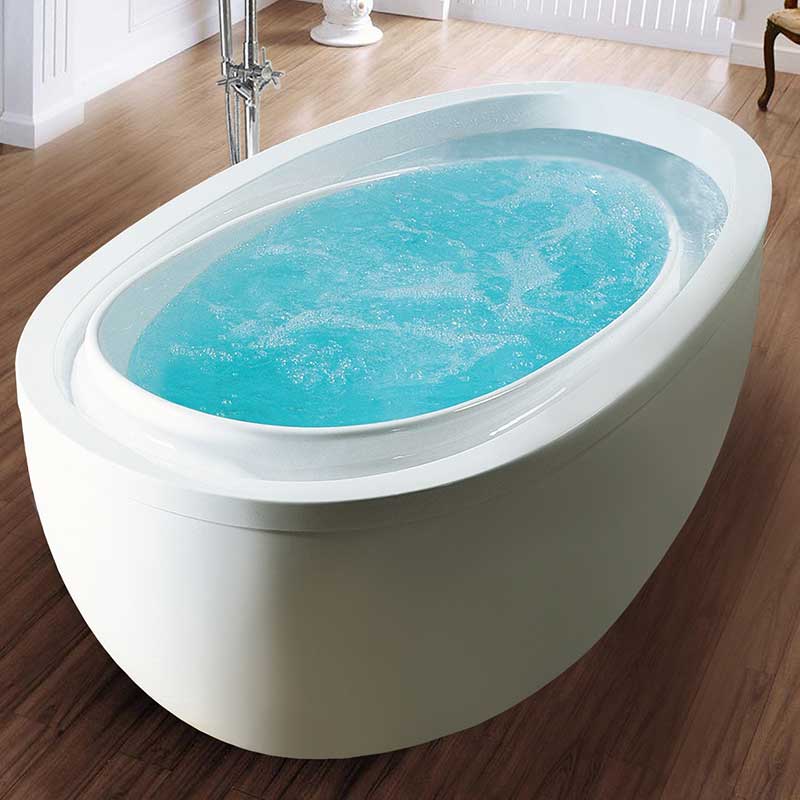 Aquatica PureScape Acrylic 76" x 41" Freestanding Bathtub
