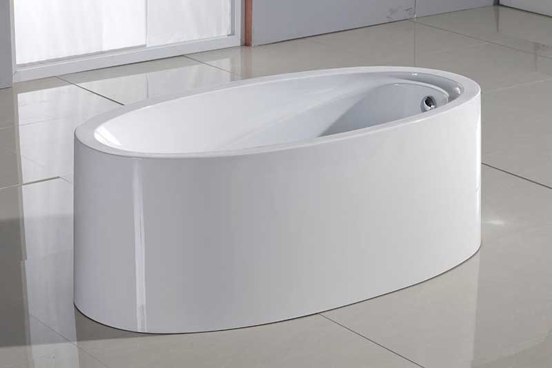 Aquatica PureScape Acrylic 63" x 32" Freestanding Bathtub