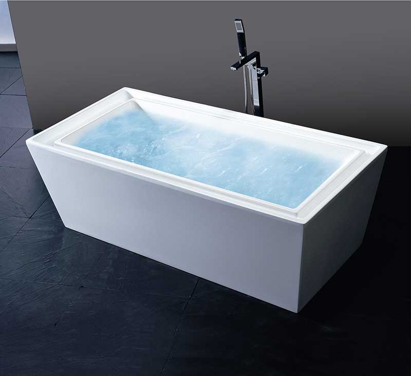 Aquatica PureScape 71" x 34" Freestanding Acrylic Bathtub 9