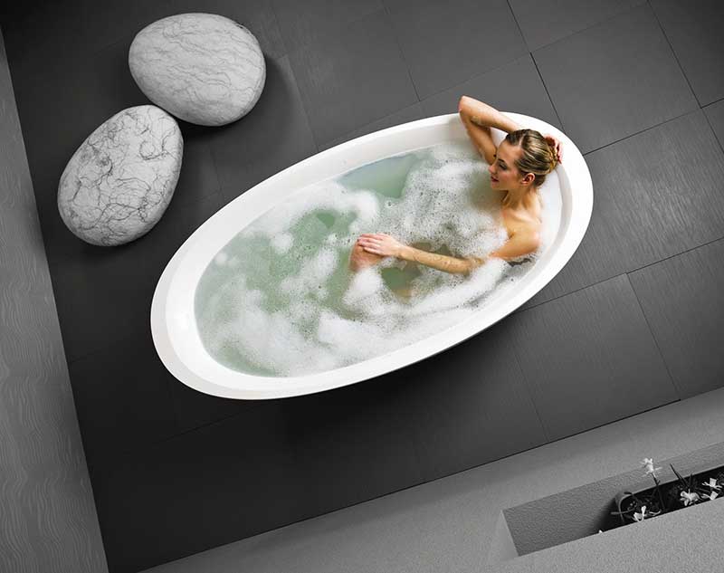 Aquatica Sensuality 70" x 35" Freestanding AquaStone Bathtub 6