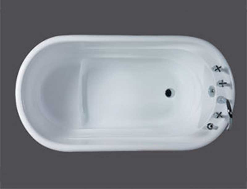 Aquatica PureScape 59" x 30" Freestanding Acrylic Bathtub 3