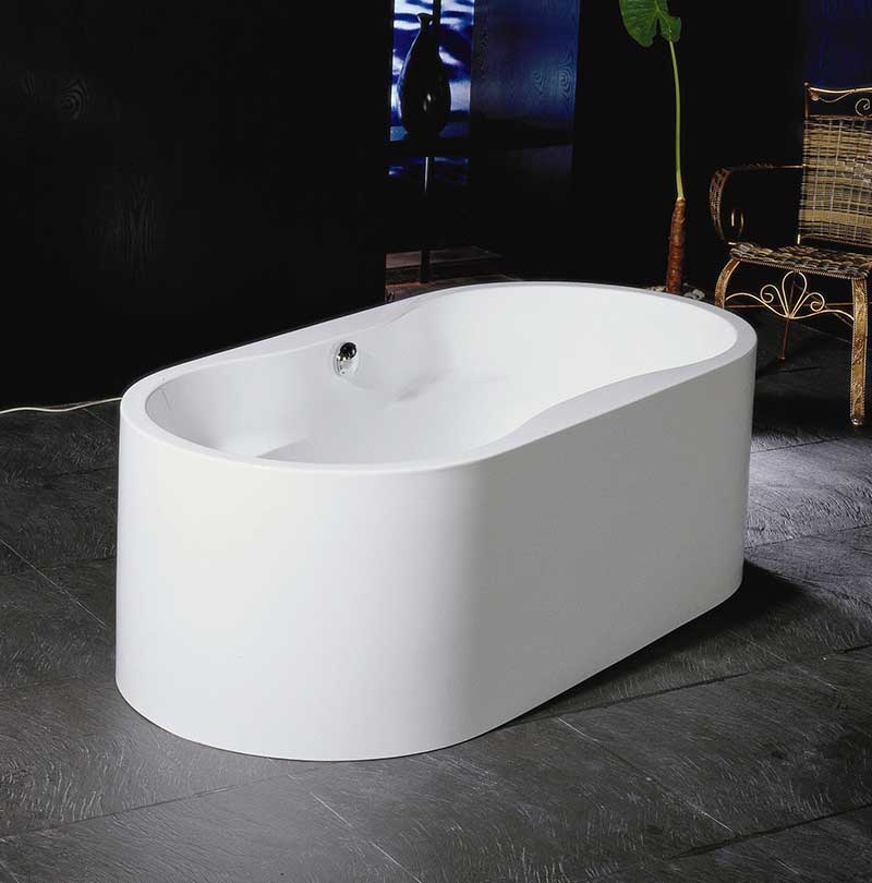 Aquatica PureScape 59" x 32" Freestanding Acrylic Bathtub