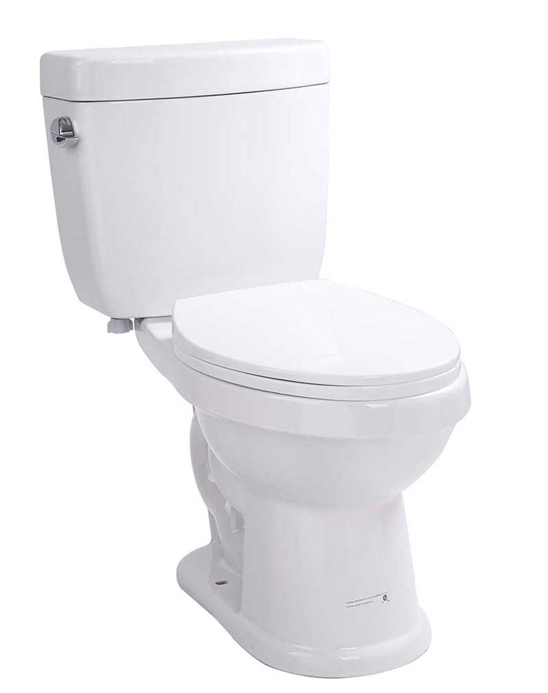 Anzzi Talos 2-piece 1.6 GPF Single Flush Elongated Toilet in White T1-AZ065 24