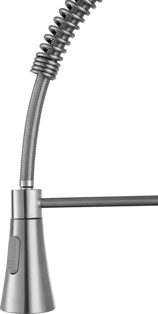 Anzzi Carriage Single Handle Standard Kitchen Faucet in Brushed Nickel KF-AZ211BN 23