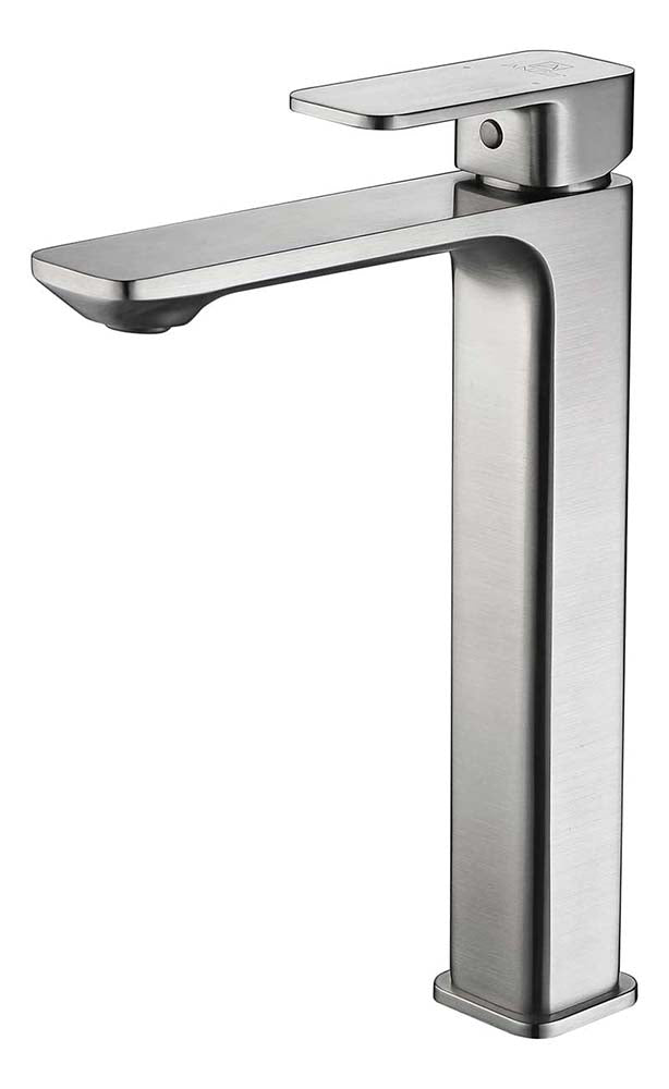 Anzzi Vibra Single Hole Single-Handle Bathroom Sink Faucet-Brushed Nickel L-AZ103BN 2