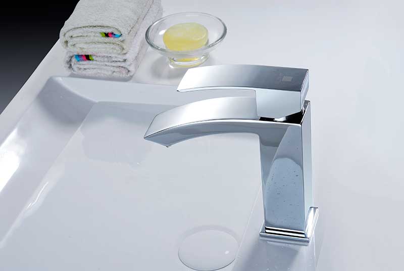 Anzzi Revere Series Single Hole Single-Handle Low-Arc Bathroom Faucet in Polished Chrome L-AZ037 6