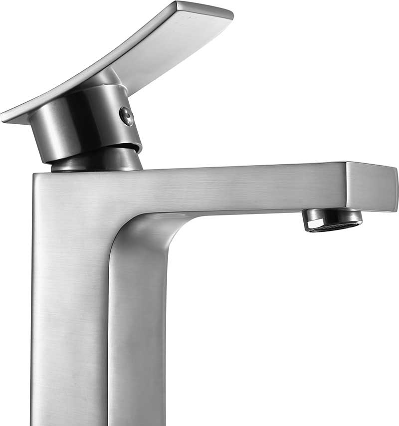 Anzzi Promenade Single Hole Single Handle Bathroom Faucet in Brushed Nickel L-AZ117BN 5