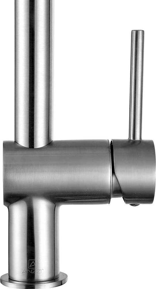 Anzzi Carriage Single Handle Standard Kitchen Faucet in Brushed Nickel KF-AZ211BN 14