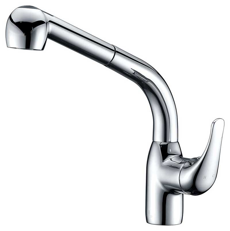 Anzzi Harbour Pull Out Single Handle Kitchen Faucet in Polished Chrome
