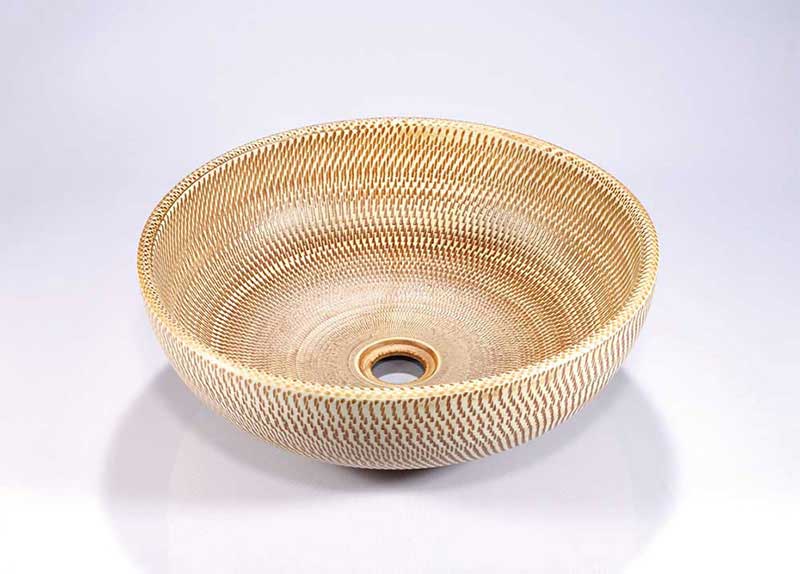 Legion Furniture Porcelain Sink Bowl Bamboo