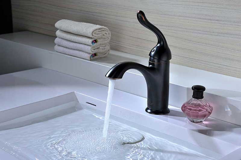 Anzzi Arc Series Single Handle Bathroom Sink Faucet in Oil Rubbed Bronze 3