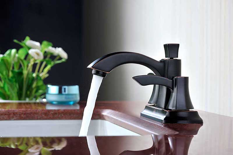 Anzzi Vista Series 2-Handle Bathroom Sink Faucet in Oil Rubbed Bronze 4